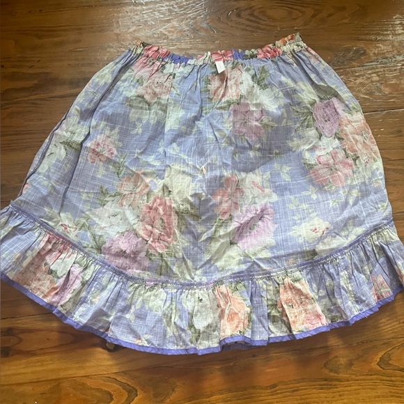 Zimmermann Girls Purple Floral Pattie Skirt with Ruffle Hem size 10 - Picture 9 of 13